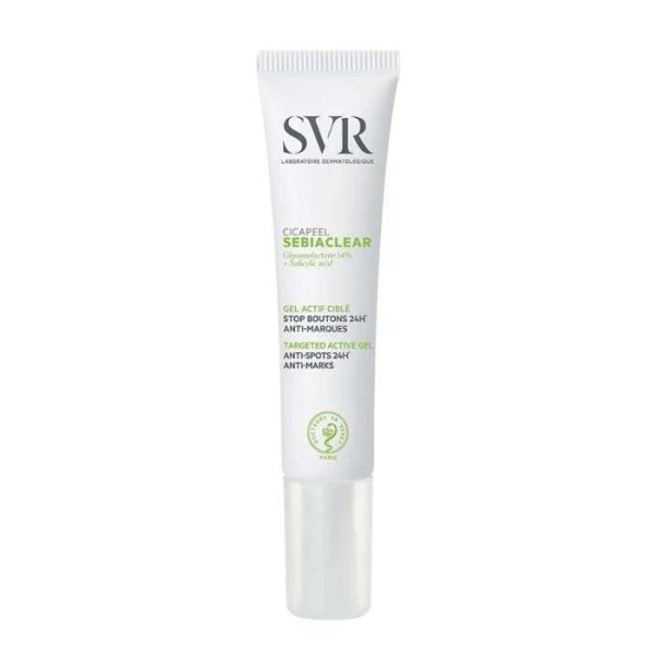 SVR CICAPEEL SEBIACLEAR STOP BOUTONS 24H ANTI MARQUES 15 ML