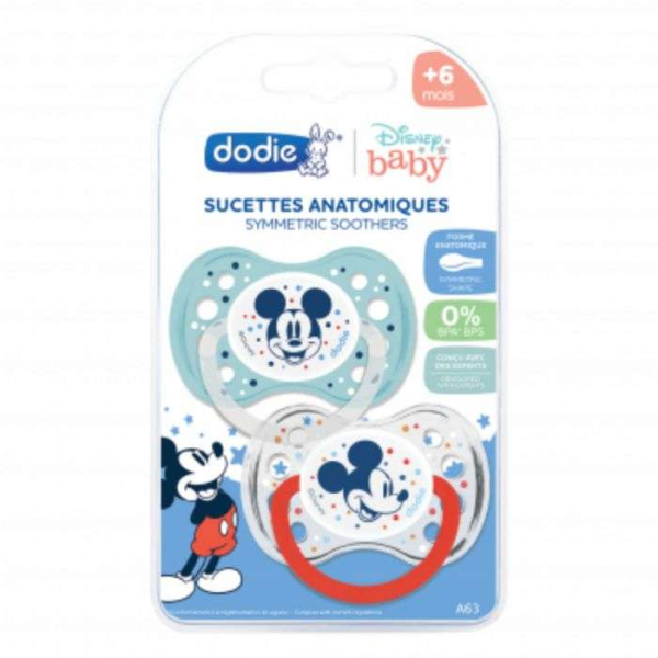 DODIE 2 SUCETTES ANATOMIQUE +6 MOIS