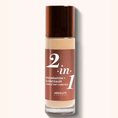 ABSOLUTE NEW YORK 2 EN 1 FOND DE TEINT + CORRECTEUR 01 COOL PORCELAIN 35 ML