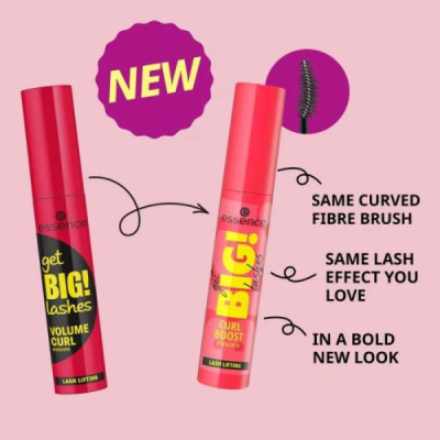 ESSENCE GET BIG LASHES VOLUME CURL MASCARA LASH LIFTING 12 ML